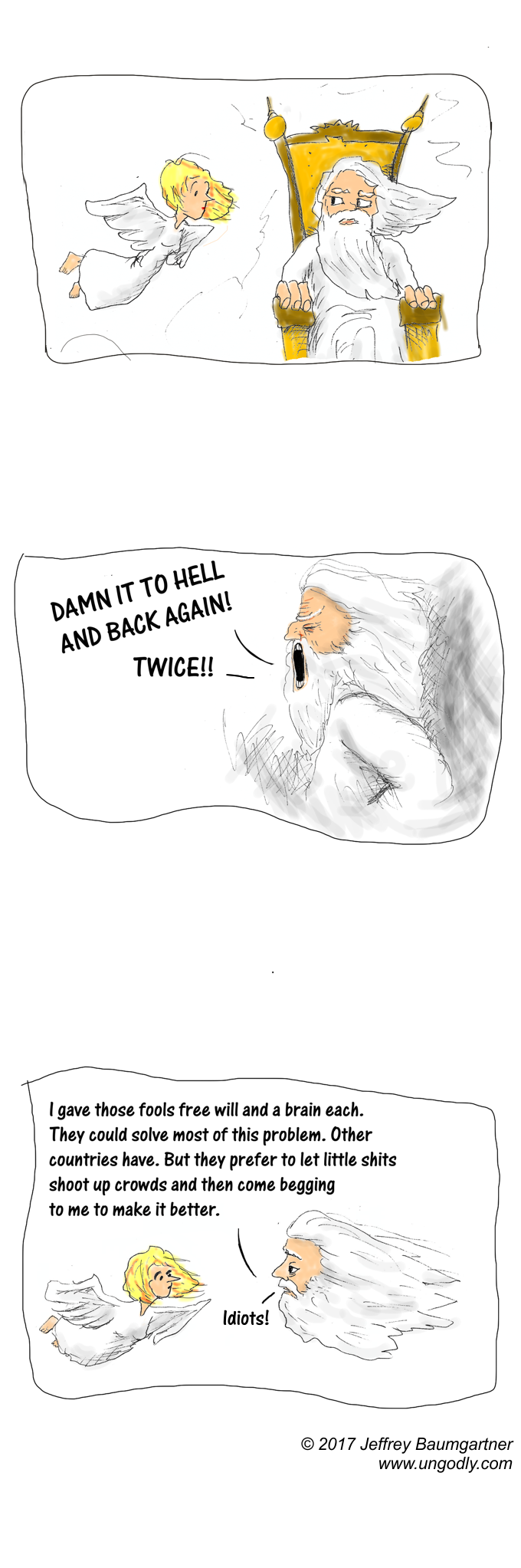 Cartoon story: prayer overload part 2