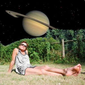 Inge Basking in the Light of Saturn