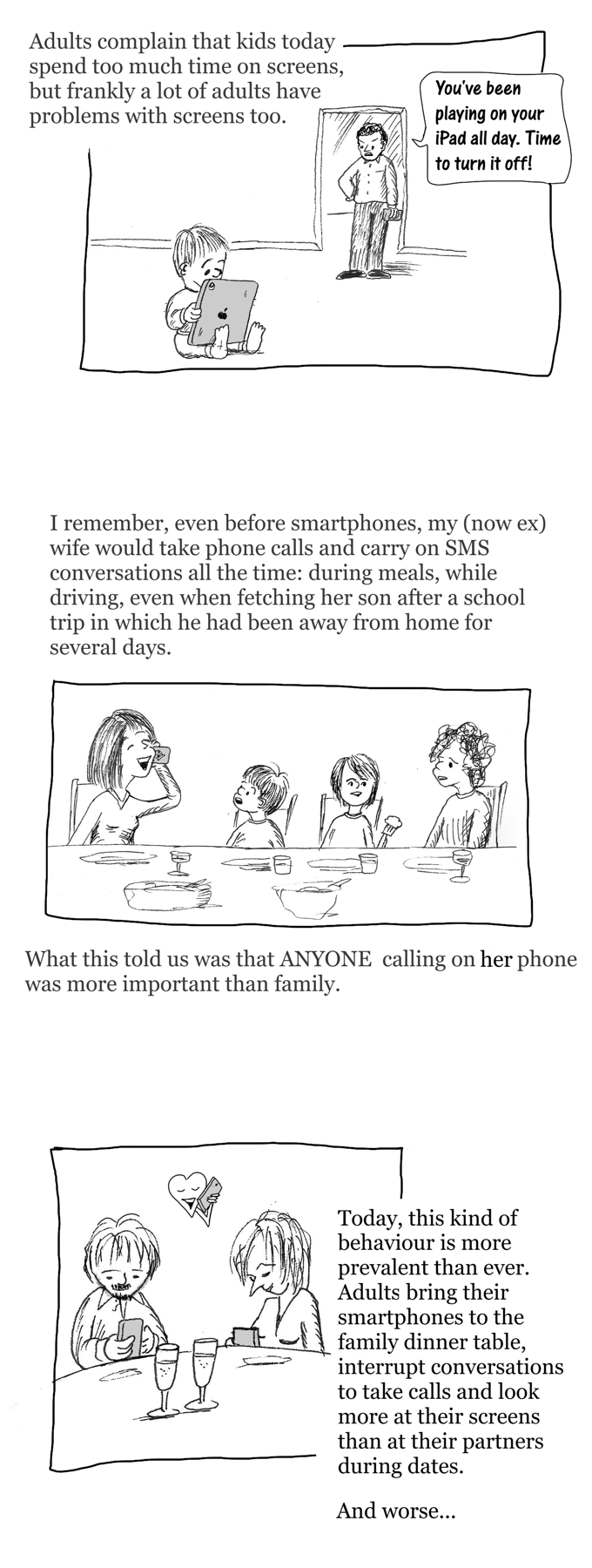 Smartphone blues cartoon story part 1