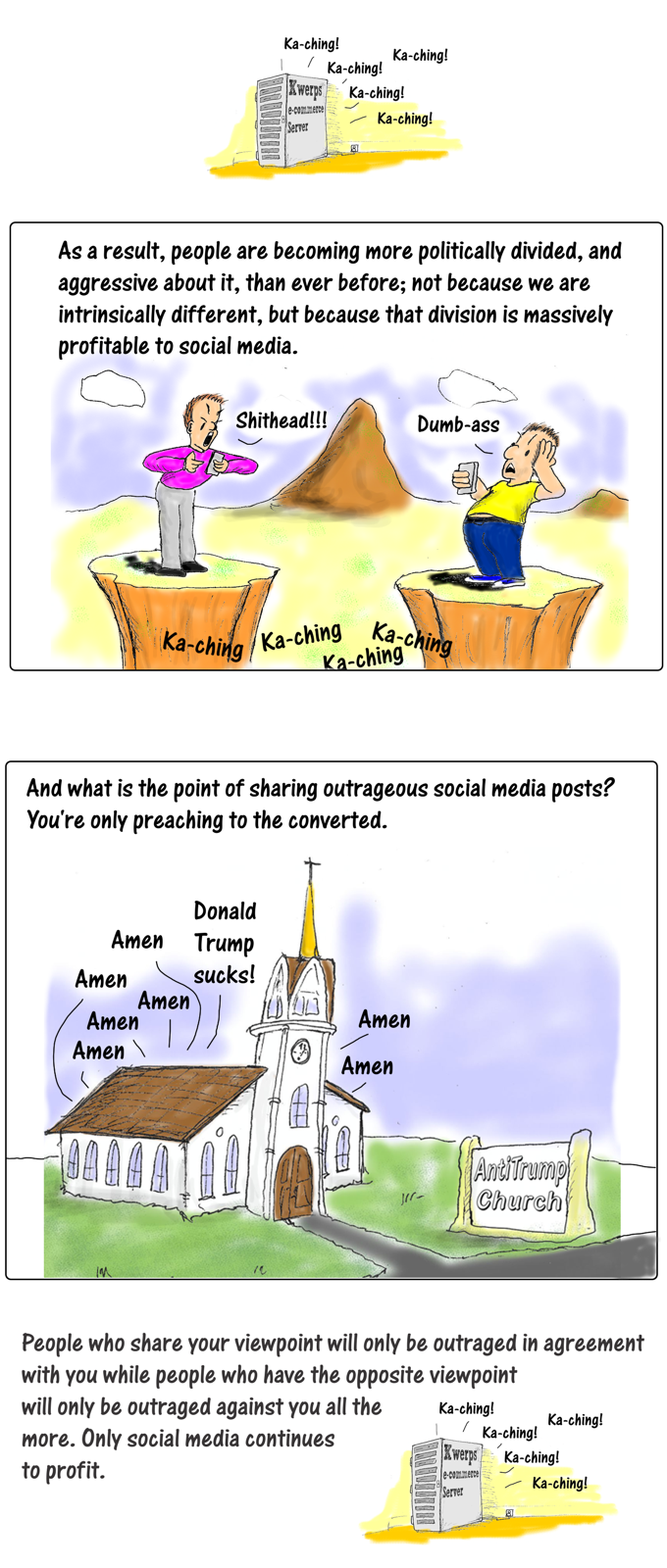 Cartoon story: clicks are dividing us part 3
