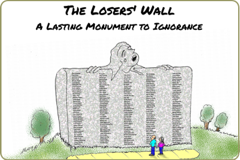 Illustrated story thingie link leading to "Losers' Wall"