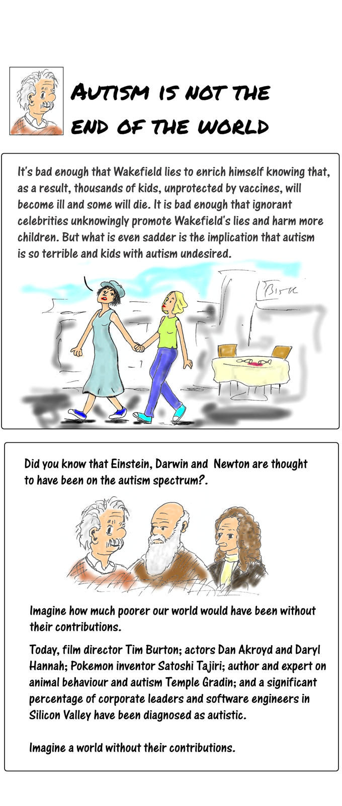 Cartoon story: vaccines, autism, a rant and a thought part 6 - updated